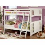 Spring Creek Twin/Full Bunk Bed White
